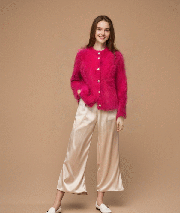 جاكيت ستاتي صوف - ريش شديد النعومة